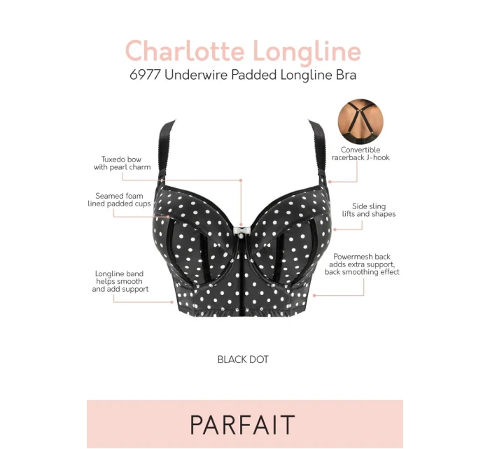 Dámska podprsenka Parfait 6977 Charlotte 32 E Čierna Dámska podprsenka Parfait 6977 Charlotte 32 E Čierna
