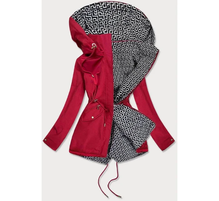 Oboustranná dámská bunda v bordó barvě model 16150967 - S'WEST Oboustranná dámská bunda v bordó barvě model 16150967 - S'WEST