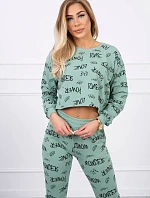 Súprava s nápismi tmavá mincovňa