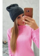 Dámská čepice graphite model 18752449 - K-Fashion Dámská čepice graphite model 18752449 - K-Fashion