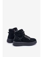 Semišové pánské zimní boty Big Star model 21675349 černé - Big Star Shoes