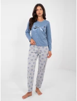 DU PI FP 008.30 sivomodré pyžamo