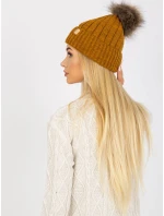 Dámská čepice JK CZ model 14838324 tmavě žlutá - FPrice Dámská čepice JK CZ model 14838324 tmavě žlutá - FPrice