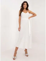 Šaty LK SK model 20556874 ecru - FPrice Šaty LK SK model 20556874 ecru - FPrice