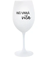 (NE)VINNÁ VÍLA - biely pohár na víno 350 ml