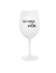 (NE)VINNÁ VÍLA - biely pohár na víno 350 ml