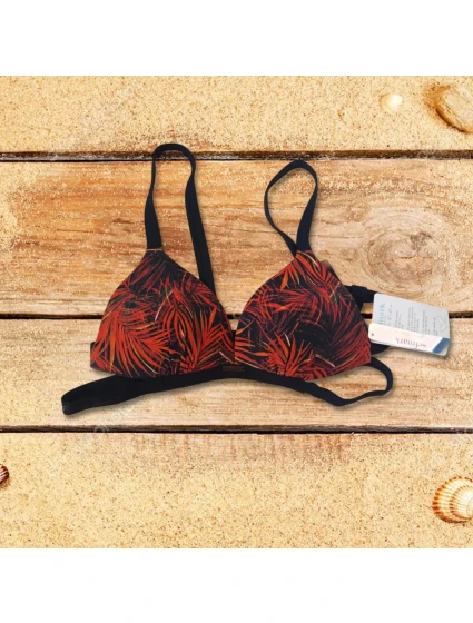 Vrchný diel plaviek BB722 Black-Orange - Selmark