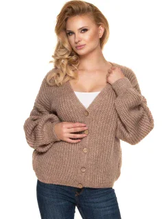 Sveter na zapínanie model 156913 PeeKaBoo