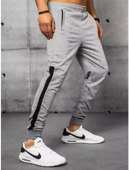 FashionStreet pánske svetlosivé tepláky UX3236