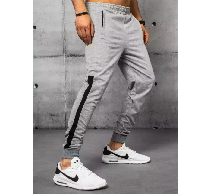 FashionStreet pánske svetlosivé tepláky UX3236