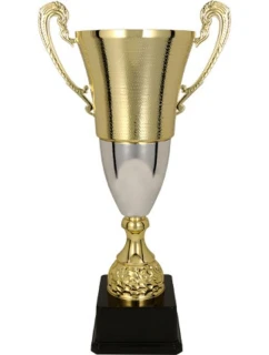 Zlatý a strieborný kovový pohár BALTA