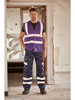 HVW 120 HiVis síťovaná bezpečnostní vesta model 22502267 sky blue - Yoko HVW 120 HiVis síťovaná bezpečnostní vesta model 22502267 sky blue - Yoko