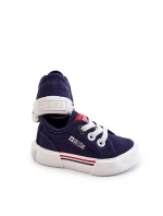 Dziecięce Niskie Trampki Big Star JJ374163 Granatowe