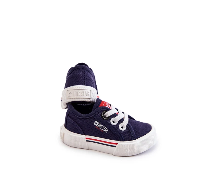 Dziecięce Niskie Trampki Big Star JJ374163 Granatowe