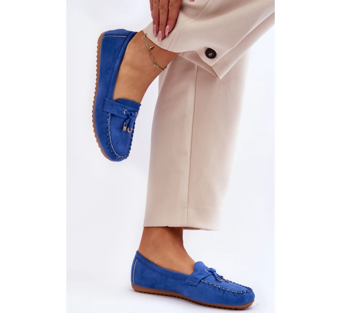 Klasické semišové mokasíny Modre Good Time Klasické semišové mokasíny Modre Good Time