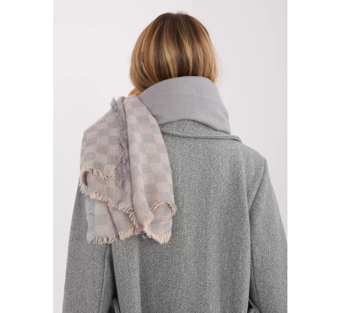 Šál AT SZ 16501.03 sivo-ružový