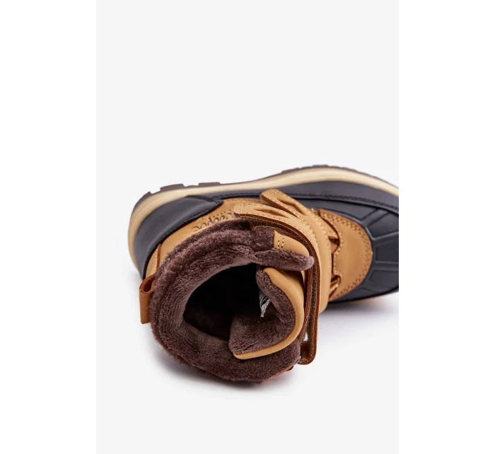 Chlapčenské zateplené snežnice Lee Cooper Camel Chlapčenské zateplené snežnice Lee Cooper Camel