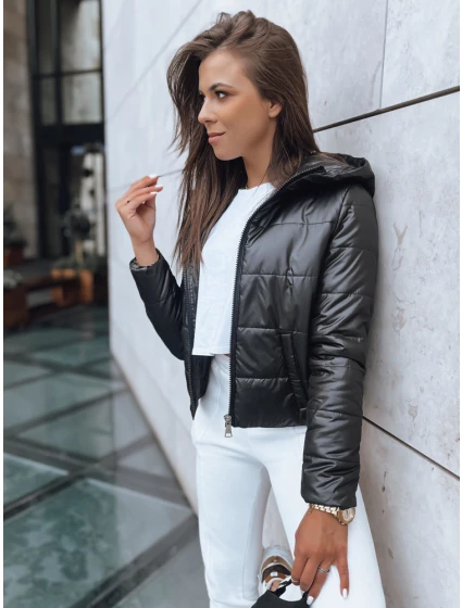 Dámska krátka prešívaná bunda SPORT HEVEN black FashionStreet TY3710