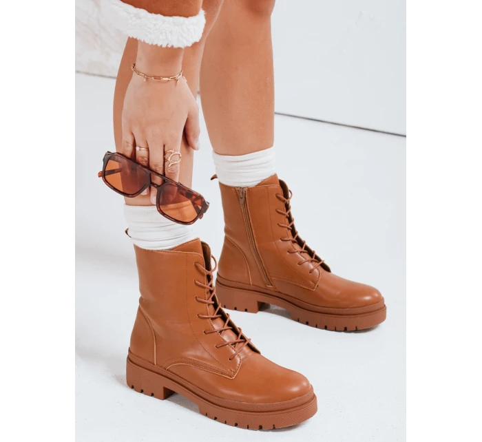 Dámské kozačky camel Dstreet model 21981393 - FashionStreet
