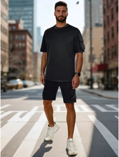 Pánská základní černá souprava Dstreet model 21988634 - FashionStreet