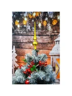 VÝŠKA VRCHOLU VIANOČNÉHO STROMČEKA 25 CM ZLATÁ