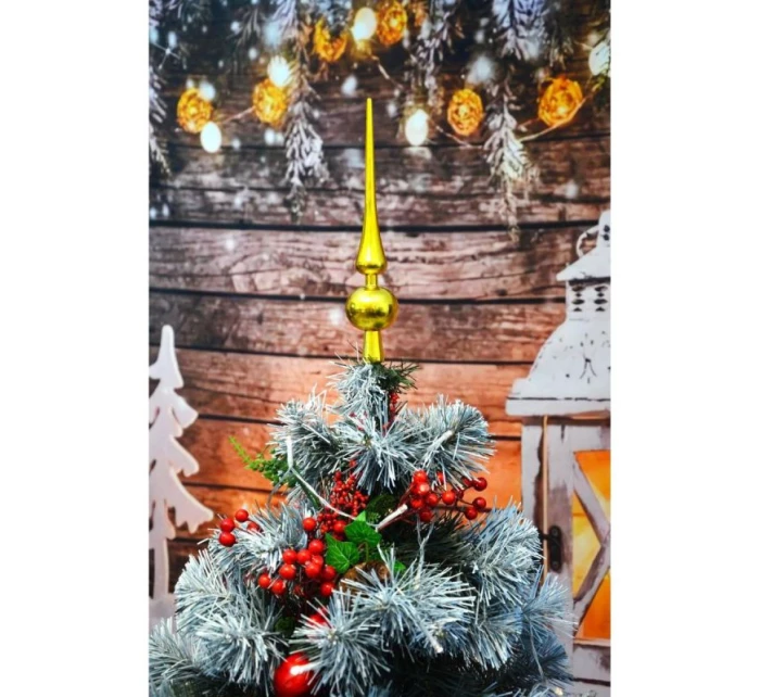 VÝŠKA VRCHOLU VIANOČNÉHO STROMČEKA 25 CM ZLATÁ