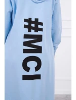 Modrá bunda s potiskem