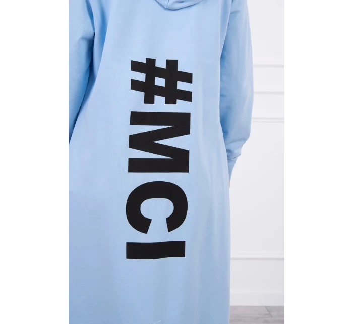 Modrá bunda s potiskem