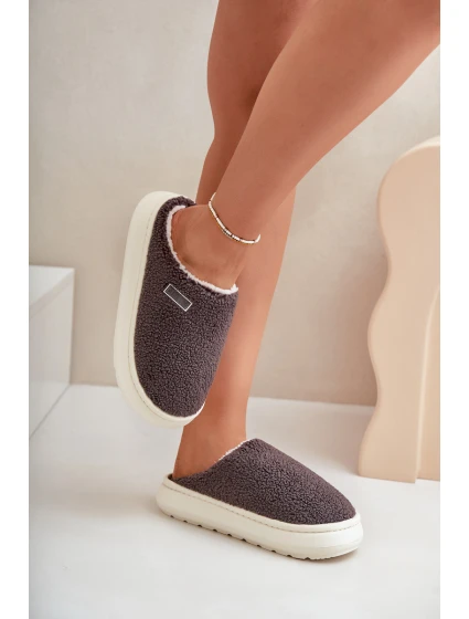 Zateplené Pantofle Na Silné Podešvi Big Star model 21678335 Tmavě Šedé - Big Star Shoes Zateplené Pantofle Na Silné Podešvi Big Star model 21678335 Tmavě Šedé - Big Star Shoes