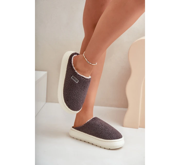 Zateplené Pantofle Na Silné Podešvi Big Star model 21678335 Tmavě Šedé - Big Star Shoes Zateplené Pantofle Na Silné Podešvi Big Star model 21678335 Tmavě Šedé - Big Star Shoes