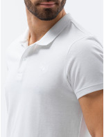 Ombre Polo tričká S1374 White
