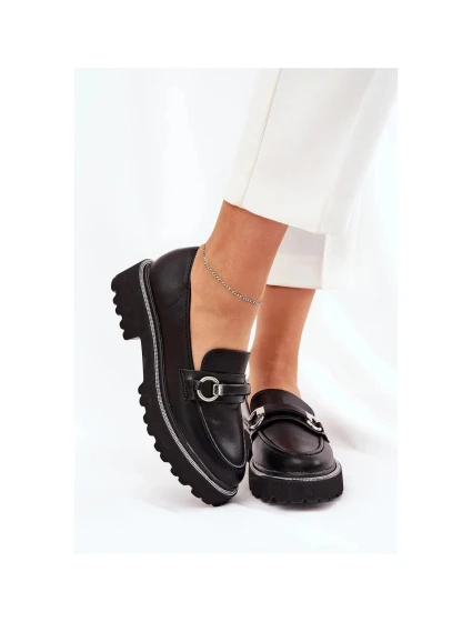 Dámske mokasíny 888-883 Black - kolekcia Sixth Sens