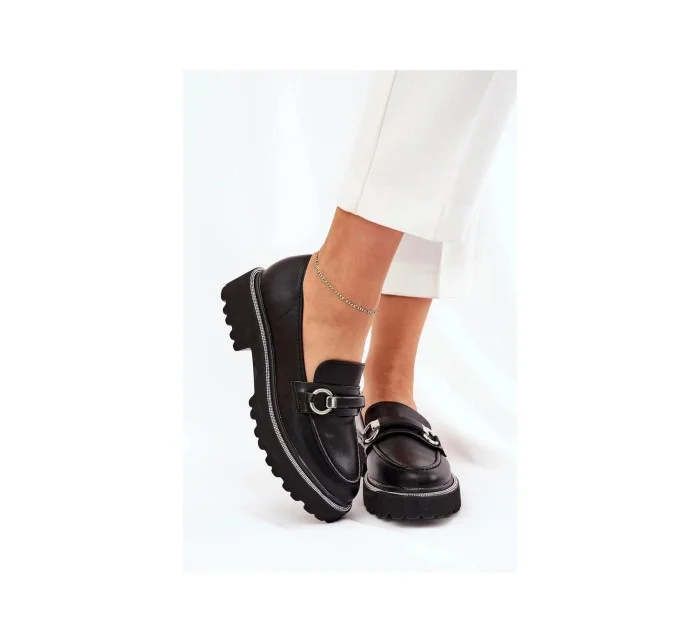 Dámske mokasíny 888-883 Black - kolekcia Sixth Sens