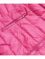 Ľahká ružová prešívaná dámska bunda (58M23037-46)