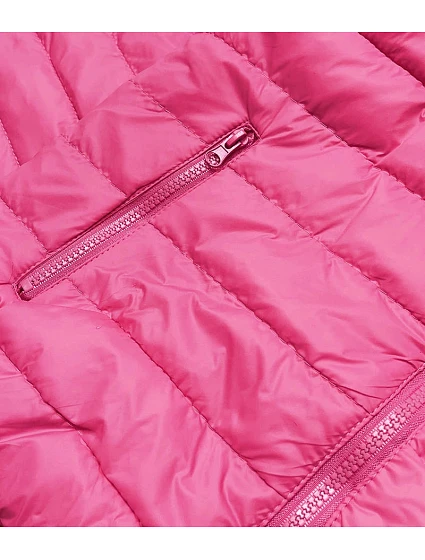 Lehká růžová prošívaná dámská bunda model 17987584 - J.STYLE