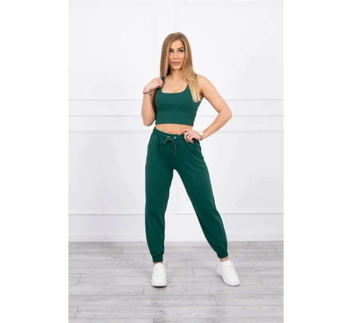 Zelená súprava top+nohavice Zelená súprava top+nohavice