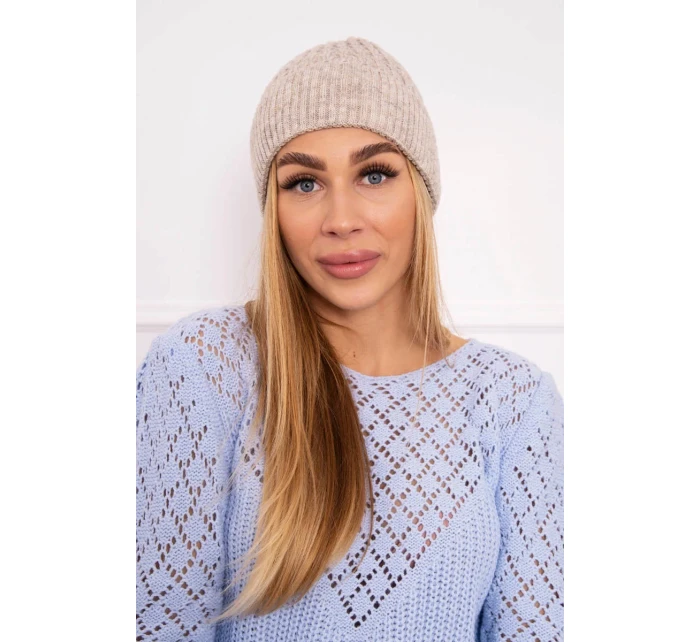 Tenká čiapka Grace K211 svetlo béžová Tenká čiapka Grace K211 svetlo béžová