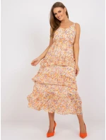 Dámské šaty EM SK model 17507067 jasně oranžové - FPrice Dámské šaty EM SK model 17507067 jasně oranžové - FPrice