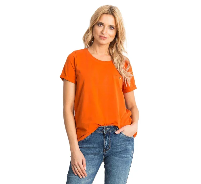 Tričko RV TS 4838.51P tmavo oranžová