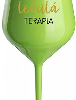 TATINEK'S LIQUID THERAPY - zelený nerozbitný pohár na víno 470 ml