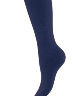 Vonkajšie froté pančuchy 6-11 rokov NAVY 140/146
