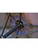 ZÁHRADNÝ DÁŽDNIK 300 CM SKLADACÍ SIVÝ