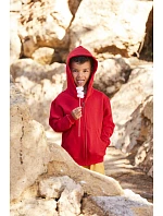 Fruit of the Loom Classic Kids Sweat Jacket Detská mikina s kapucňou 16.2045 čierna