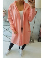 Nadmerná šedá bunda s kapucňou Morel