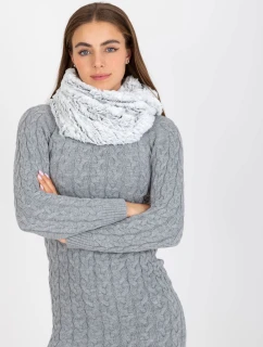 Tunelová šála AT KM model 21370637 bílá a černá - FPrice