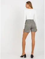 Dámske šortky LK SN 506942 2.15 béžovej a bielej Dámske šortky LK SN 506942 2.15 béžovej a bielej