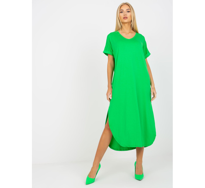 Zelené oversize šaty s vreckami OH BELLA