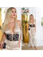 Sexy kombinéza model 21142540 se šněrováním - Koucla
