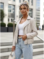 FashionStreet dámske krátke kožené topánky Ramones light beige TY5630