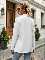 Dámske elegantné sako biele FashionStreet PY0143